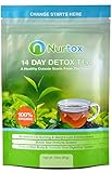 Nurtox: The Best Detox Tea on Amazon- Organic, 100% Natural Herbal Tea Blend- 2-Week Program To Help Lose Weight, Reduce Bloating, Cleanse Your Body, Improve Digestion, & Appetite Suppressant (45 GR)