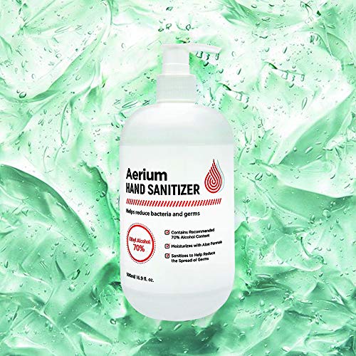 Aerium Hand Sanitizer Bulk Pack (24 bottles, 16.9 fl oz each, Clear Gel, Light and Clean Feel