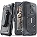 COVRWARE Aegis Series case for LG K7 / Tribute 5 / Escape 3 / Treasure/Phoenix 2, Heavy Duty Dual-Layer Full-body w/Built-in Screen Protector Rugged Holster Armor Cover Belt Clip Kickstand, Black