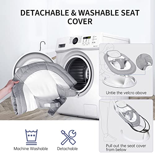 Bellababy Bluetooth Baby Swing for Infants, Compact & Portable