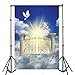 OFILA Heaven Gate Backdrop 5x7ft Doves Holy Spirit Peace Freedom Jesus Christian Religious Belief Church Event Background Vacation Bibble School Class Decoration Pray Lord God of Father Shoots Props