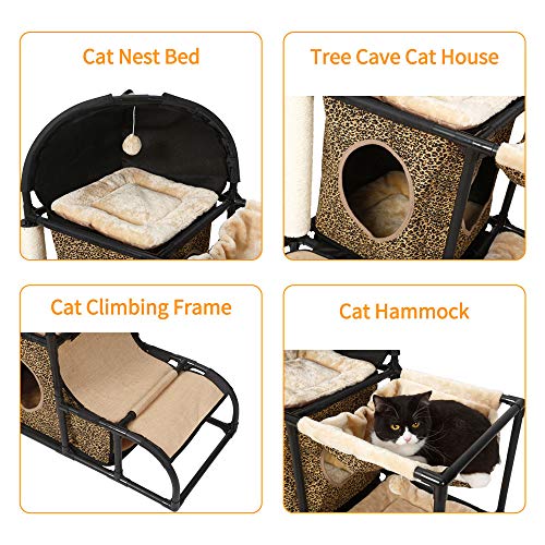 Cat Tree for Large Cats Super Stable Cat Furniture with Scratching