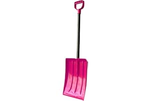 ERA GROUP ERA Kids Snow Shovel with Steel Shaft— Colorful Scoop for Chores and Winter Activites, Pink