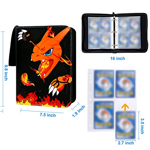 Card Binder for Game Cards Binder,4Pocket Portable Card Collector