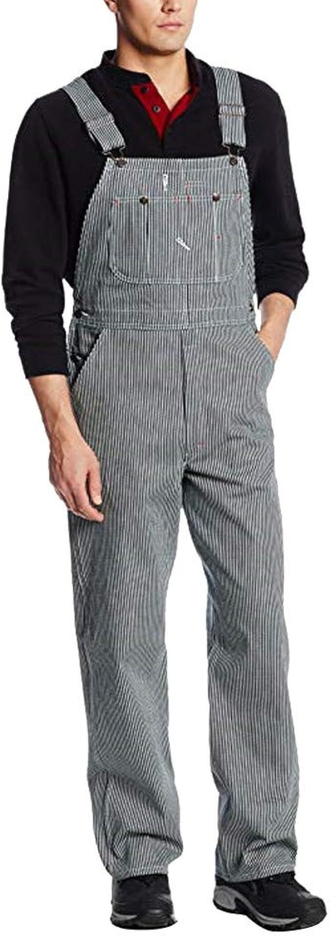 Goutique Men's Big & Tall Bib Overalls Slim Fit Ripped