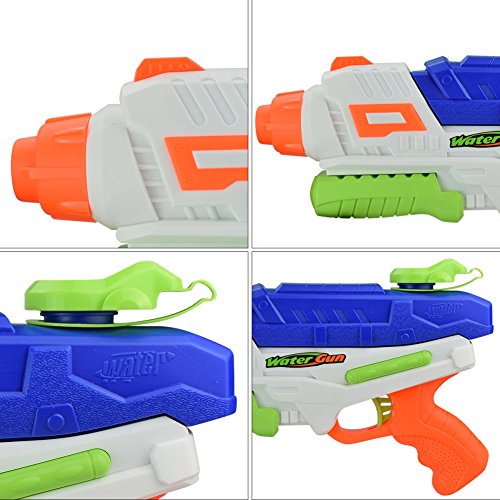AMGlobal Water Blaster, Super Soaker Blaster, Water Gun, Water Pistol, Squirt Gun With 34 Feet Shooting Distance 33 Ounces Capacity For Kids For Swimming Party Bath Time