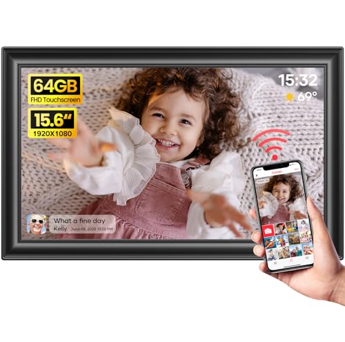 BIGASUO 15.6-inch Digital Photo Frame