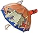 Kidorable Pirate Umbrella, Brown, One Size for Toddlers and Big Kids, Lightweight Child-Sized Nylon Rain Proof Umbrella