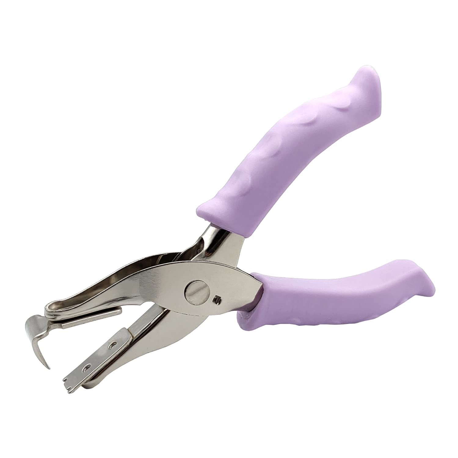 Powersell Staple Remover, Stainless Steel, Lilac, Non-slip Rubber Grip