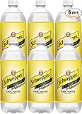 Schweppes Tonic Water, 33.8 Fl Oz (Pack of 6)