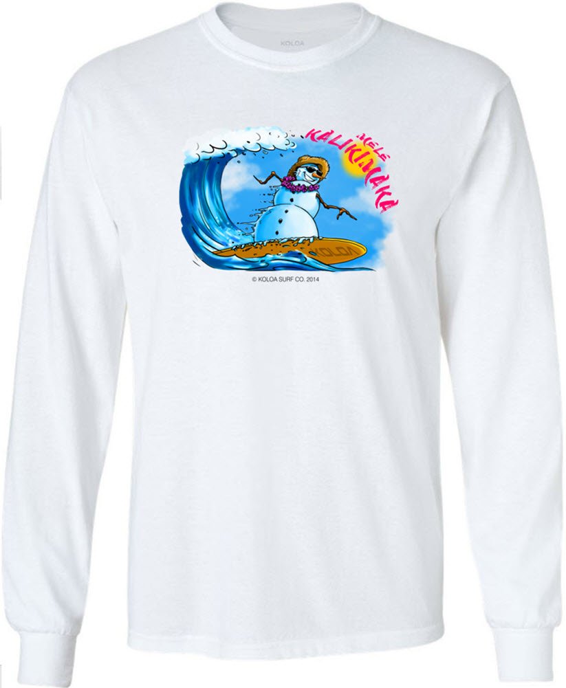 Koloa Surf Surfing Snowman Logo , Tanks And S T Shirt