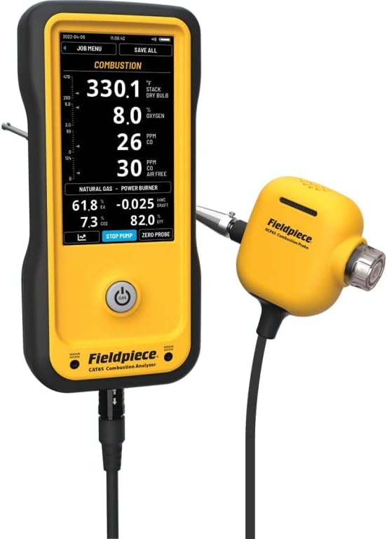 Top Products: Best Sellers - Fieldpiece CAT85 - Combustion Analyzer with Live Draft and Built-in Monometer