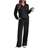 Braroz Womens Trendy 2 Piece Outfits Lounge Sets Matching Airport Travel Vacation Sweatshirt Sweatsuits