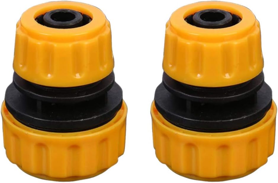 2 Pieces Garden Hose Connector Quick Connect Fitting Pipe 1/2" to 5/8
