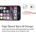Suanna iPhone Cable 3Pack 10FT Nylon Braided Certified Lightning to USB iPhone Charger Cord for iPhone 8 7 Plus 6S 6 SE 5S 5C 5, iPad 2 3 4 Mini Air Pro, iPod Nano 7 - Pink