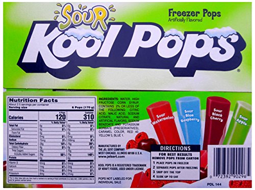 Kool Pops Sour Freezer Pops