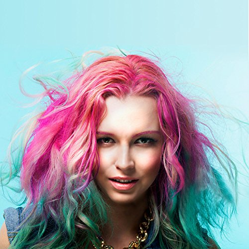 Ameauty CH02 Temporary Bright Hair Chalk Set - Built in Sealant, 6 Colors Non-Toxic Washable Hair Color Comb for Party Cosplay DIY - Thumbnail 5