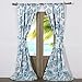 Barefoot Bungalow Cruz Coastal Curtain Panel Set, 84 x 84 inches, White