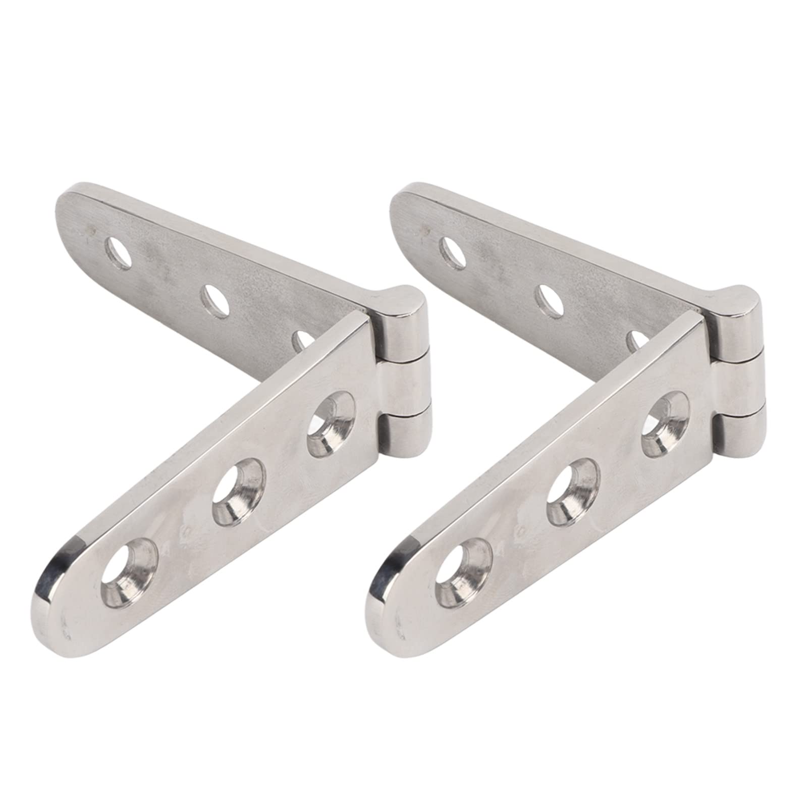 Marine Strap Hinge stainless steel hinge Rustproof Mirror Polished Door Hinge 316 Stainless Steel Long Durability Practical Hardware 2 Pieces with Hinges