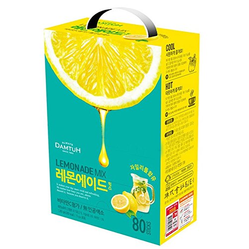 DAMTUH Lemonade Mix - Instant Lemonade Mix Powder, No Artificial Colors, 80 Sticks