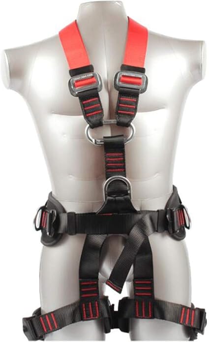 Fallschutz Set Luftarbeit Sicherheitsgurt Korper Outdoor Klettern Wandern Gurtel Feuer Rettungsgerate Versicherung Sicherheit Seil Set Safety Harnesses Amazon De Kuche Haushalt