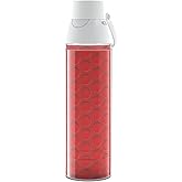Tervis Golf Clubhouse Collection Hi-Viz Red Made in USA Double Walled Insulated Tumbler Travel Cup Keeps Drinks Cold & Hot, 24oz Venture Lite Water Bottle, Classic