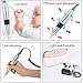 Electric Nail Drill, MelodySusie 6 in 1 Professional Nail File Manicure Pedicure Kit Handpiece Grinder with Polishing Tools Nail Clippers Set FDA Approved，Shine White