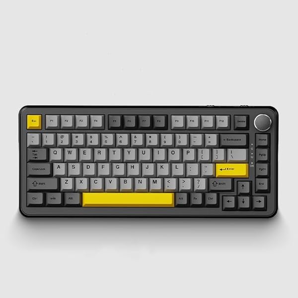 ODPALTOY AK820 MAX MECHANICAL GAMING MAGNETIC SWITCH KEYBOARD WITH KNOB, WIRED RGB PBT KEYCAP HOT SWAPPABLE KEYBOARD, 81 KEYS (HAIYANESE PURPLETRI-MODE)
