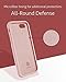 Anker iPhone 8 Plus 7 Plus Silicone Case, KARAPAX Silicone Gel Rubber Shockproof Case Cover with Soft Microfiber Cloth Cushion [Support Wireless Charging] [Slim Fit] for iPhone 8P/ 7P - Blush Pink