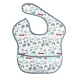 Bumkins SuperBib, Baby Bib, Waterproof, Washable, Stain and Odor Resistant, 6-24 Months - Urban Bird