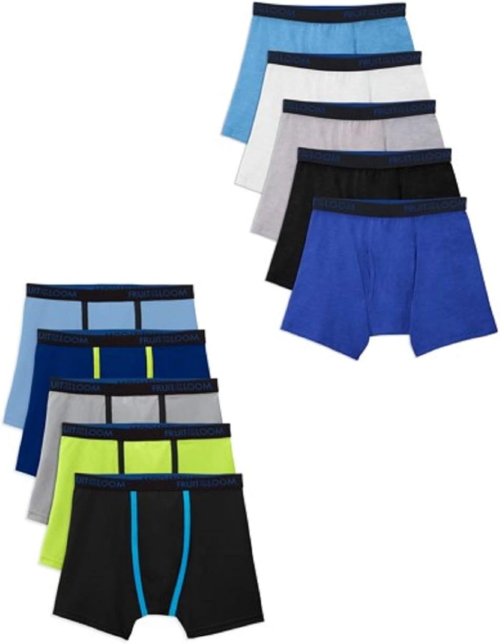 Fruit of the Loom Boys' Cooling Breathable Mesh Boxer Briefs: Clothing
