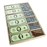 Boley Pretend Play Realistic Prop Money Set - 550 Piece Educational Fake Money Set - Teach Kids Basic Money Arithmetic Skills Through Imitation Play