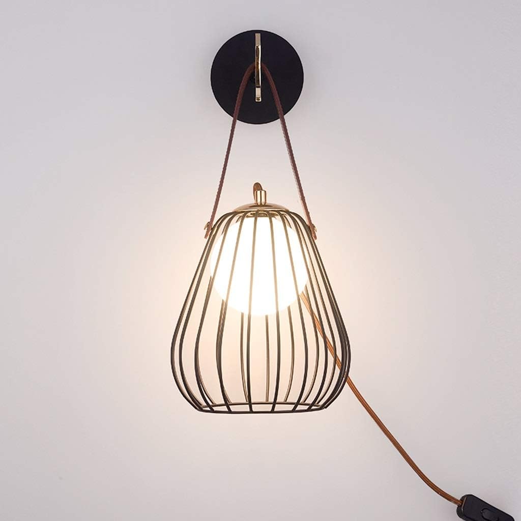 MWY Lámpara De Pared, El LED Se Puede Colgar Con Un Cable Con Un