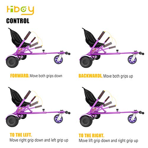 Hiboy HC02 Hoverboard Go Kart with Rear Suspension Seat Attachment