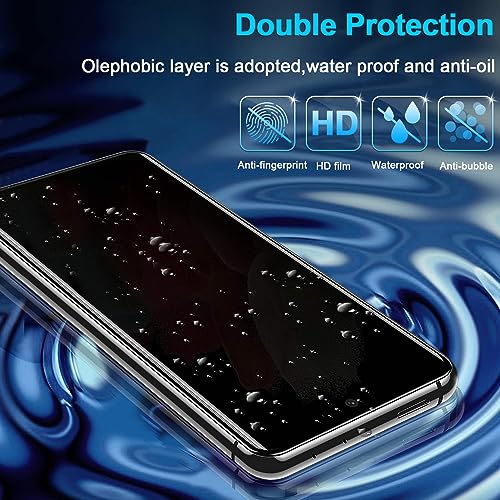 [2+1 Pack] Galaxy S21 Ultra Privacy Screen Protector, 9H Tempered Glass
