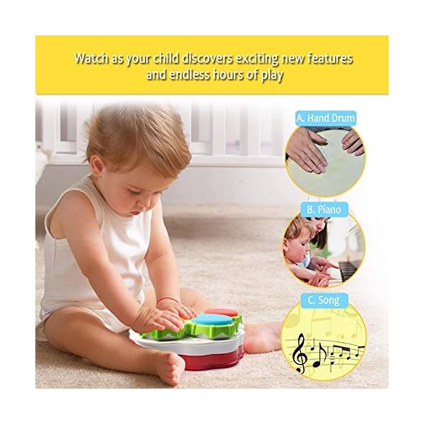 Yerloa-Baby-Drum-Music-Learning-Toys-for-Toddler-1-2-3-Year-Old-Baby-Musical-Instrument-with-Keyboard-Drum-Mini-Piano-for-Kids-for-Boys-and-Girlsnot-include-xylophone Yerloa Baby Drum Music Learning Toys for Toddler 1 2 3 Year Old Baby Musical Instrument with Keyboard & Drum Mini Piano for Kids for Boys and Girls(not include xylophone)