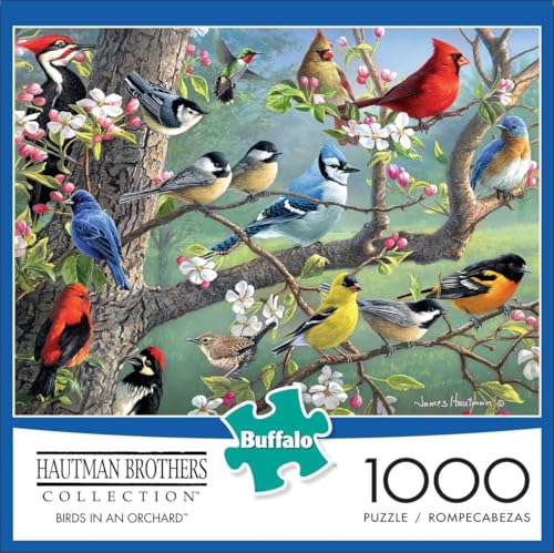 Buffalo Games - Hautman - Birds in an Orchard - 1000 Piece Jigsaw Puzzle For Adults -Challenging Puzzle Perfect for Game Nights - Finished Size is 26.75 x 19.75