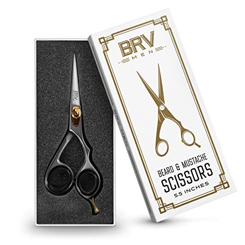 Facial Hair Scissors for Men - Mustache and Beard Trimming Scissors - 5.5 inches - All Stainless Steel - Sharp and… - Image 2