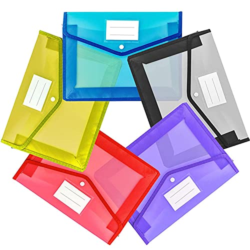 GreatDio®Envelope Folder,Transparent Poly-Plastic A4 Documents File Storage Bag with Snap Button/Certificate File Holder/Document Folder for Certificates A4 Size/Legal GreatDio®Envelope Folder,Transparent Poly-Plastic A4 Documents File Storage Bag with Snap Button/Certificate File Holder/Document Folder for Certificates A4 Size/Legal