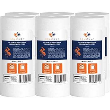 Aquaboon 6-Pack of 5 Micron 10