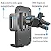 ICCKER Car Phone Mount - Fabulous Simple Convenient Universal Full 360° Rotation Adjustable Smartphone Car Air Vent Holder Cradle with One Touch Design, Black