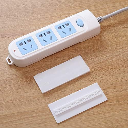 Row Plug Holder, Punch-Free Wall Hanging Patch Panel Socket No Trace Home Strong Adhesive Wall Stickers