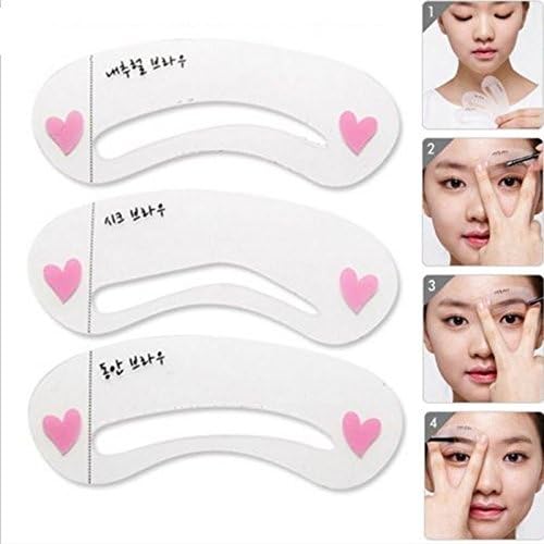 Ascentan£¨TM£ 2 x Brand Magic Eye Brow Guide Templates Class Drawing Guide Eyebrow Stencil Styling Tools Card Template