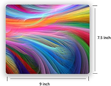 Fractal Rainbow Ocean Colorful Mouse Pad