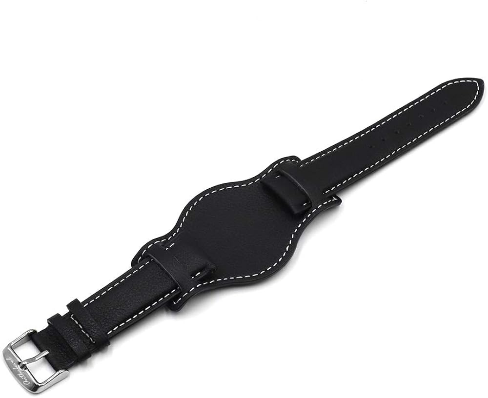 Onthelevel Leather Cuff Watch Strap 18mm 20mm 22mm Vintage Genuine
