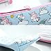 Unicorn Pen Holder Makeup Bag Organizer Canvas Pouch Zipper Stationery Purse Cute Portable Cosmetic Bags Travel Small Brush Storage Case 4Pcs (Unicorn)