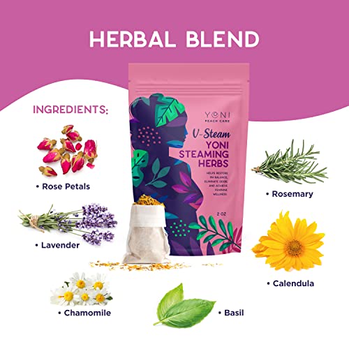 Collapsible Steam Seat with All Natural Yoni Herbs, Sitz Bath Seat