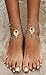Bienvenu Women's Tassel Foot Chain Turquoise Barefoot Sandals Anklet, Gold