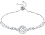 Gercia Adjustable Women Bracelets Cubic Zirconia Tennis Bracelet Jewelry Gift for Women Girls,Crystals from Swarovski