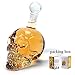 XOCOY Creative Crystal Skull Head Bottle Red Wine Wine Decanter Bottle (1000_ML)